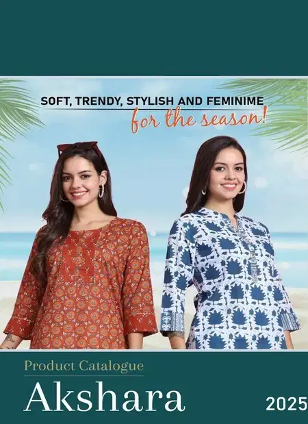 Tew Akshara Pure Cotton Printed Ladies Top Wholesale Market In Surat